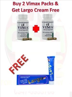 Buy 2 Packs Vimax Pills and Get Largo Cream Free
